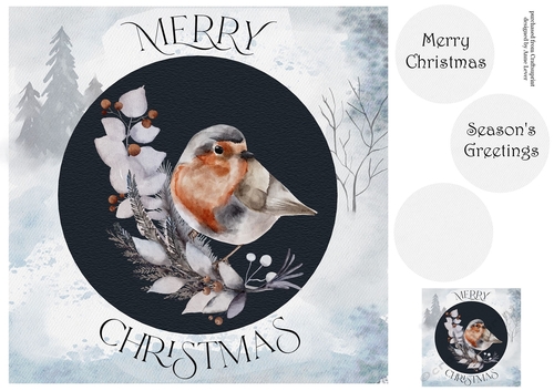 Winter Woodlands Christmas - Robin 2