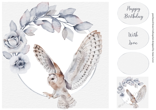 Winter Woodlands Birthday - owl 2
