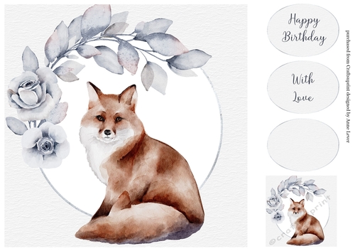 Winter Woodlands Birthday - Fox