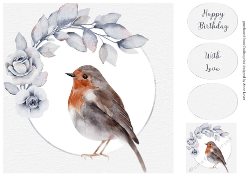 Winter Woodlands Birthday - Robin
