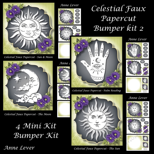 Celestial Faux Papercut Bumper Kit 2