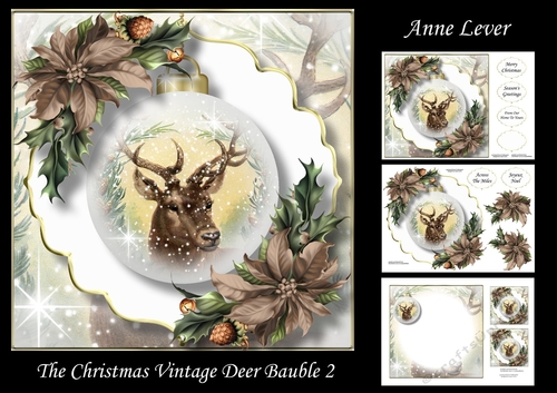 The Christmas Vintage Deer Bauble 2