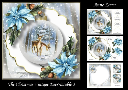 The Christmas Vintage Deer Bauble 3