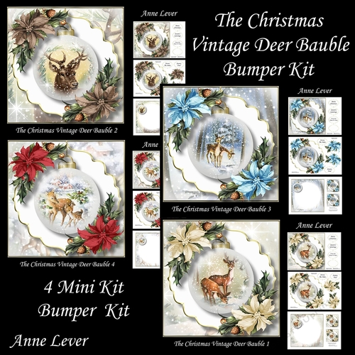 The Christmas Vintage Deer Bauble Bumper Kit