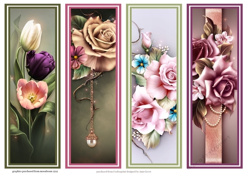 Beautiful Floral Bookmarks Sheet 2