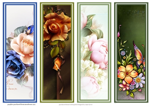 Beautiful Floral Bookmarks Sheet 10