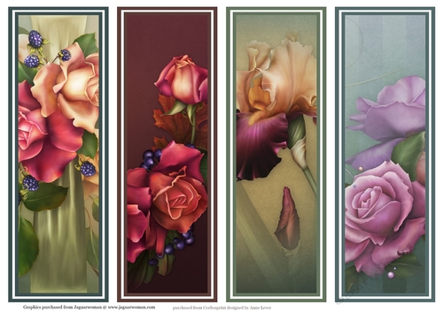 Gorgeous Floral Bookmarks Sheet 2