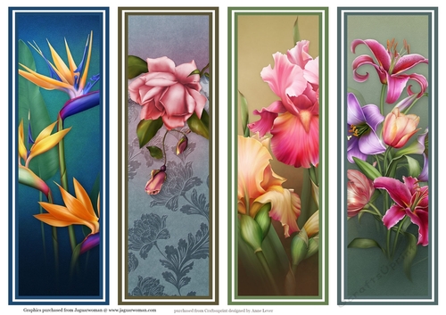 Gorgeous Floral Bookmarks Sheet 3