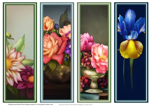 Gorgeous Floral Bookmarks Sheet 5