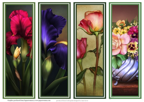 Gorgeous Floral Bookmarks Sheet 9