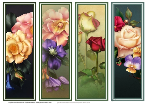 Gorgeous Floral Bookmarks Sheet 10