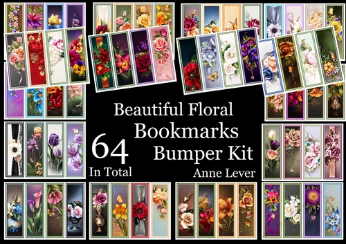 Beautiful Floral Bookmarks Bumper Kit