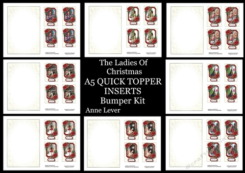 The Ladies Of Christmas QUICK TOPPER INSERTS Bumper Kit