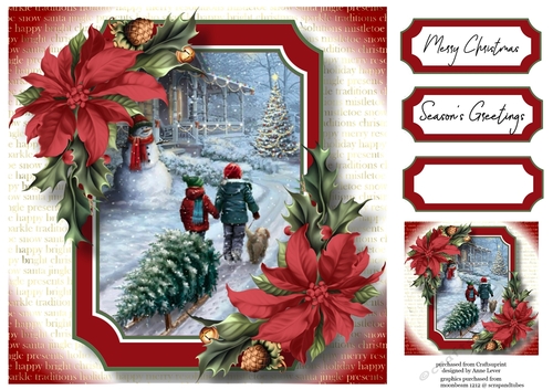 Gorgeous Vintage Christmas - Hello Mr Snowman 8x8