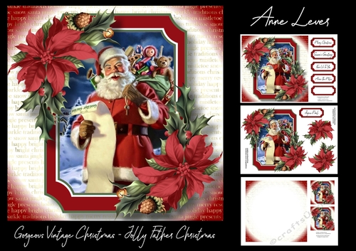 Gorgeous Vintage Christmas - Jolly Father Christmas