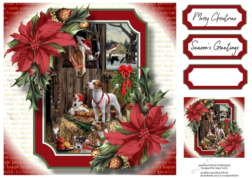Gorgeous Vintage Christmas - At The Stables 8x8