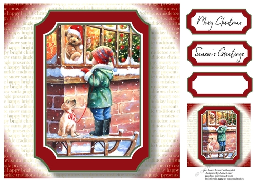 Gorgeous Vintage Christmas NO FLOWERS - Puppy & Toyshop