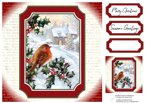 Gorgeous Vintage Christmas NO FLOWERS - The Robin