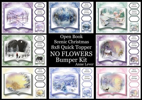 Open Book Scenic Christmas No Flowers Bumper Kit