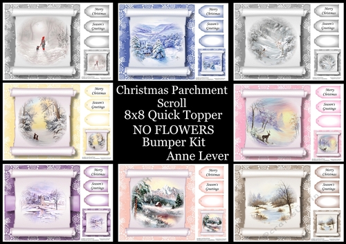 Christmas Parchment Scroll No Flowers Bumper Kit
