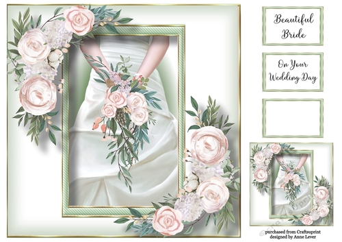 Beautiful Bridal Bouquet 2 8x8