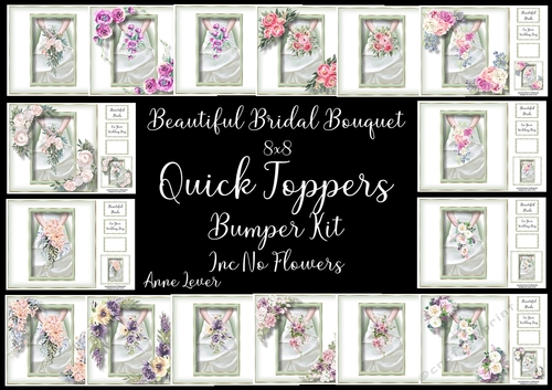 Beautiful Bridal Bouquet QUICK TOPPER Bumper Kit
