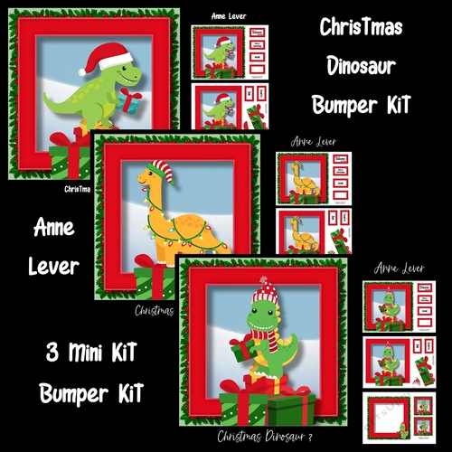 Christmas Dinosaurs Bumper Kit