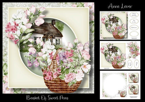 Basket Of Sweet Peas