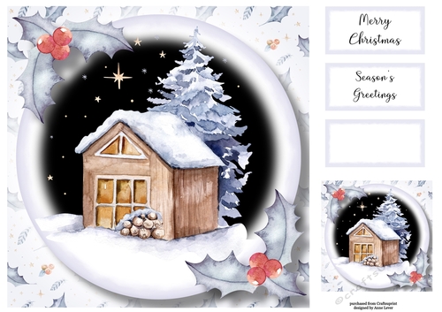 Soft Christmas - Winter Cabin 8x8