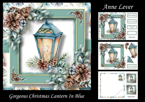 Gorgeous Christmas Lantern In Blue