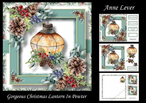 Gorgeous Christmas Lantern In Pewter