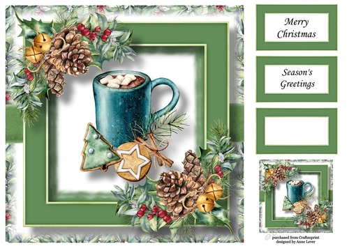 Gorgeous Christmas Hot Chocolate 8x8