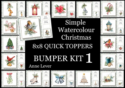 Simple Watercolour Christmas Bumper Kit 1