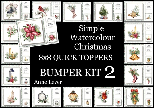 Simple Watercolour Christmas Bumper Kit 2