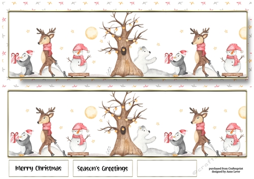 Landscape Lge DL - Christmas Animals