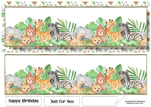 Landscape Lge DL - Cute African Animals