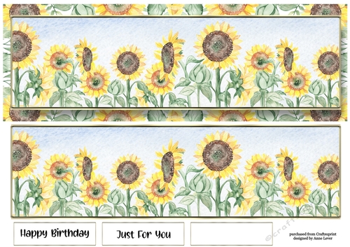 Landscape Lge DL - Sunflowers