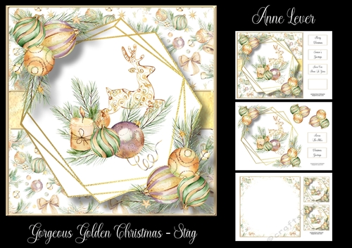 Gorgeous Golden Christmas - Stag