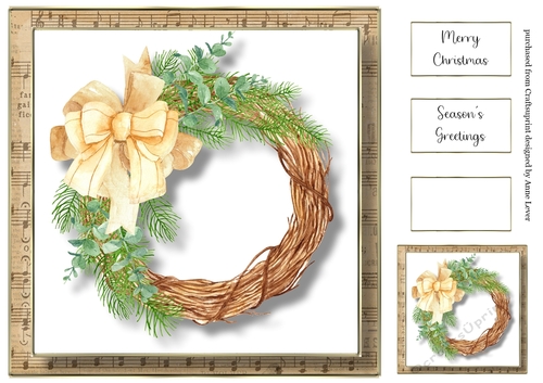 Beautiful Watercolour Wreath 1