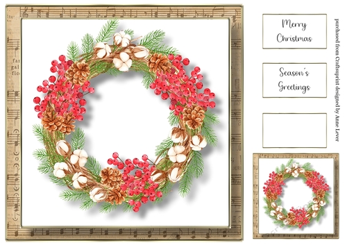 Beautiful Watercolour Wreath 8