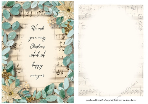 Christmas A5 Quick Topper With Floral Frame + Insert 2