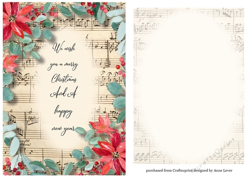 Christmas A5 Quick Topper With Floral Frame + Insert 3