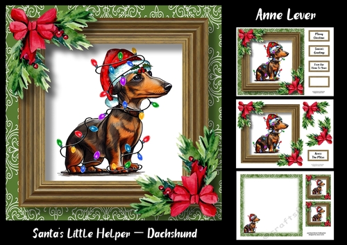 Santas Little Helper - Dachshund