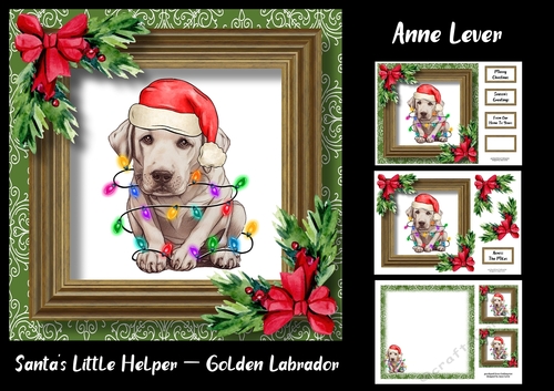 Santas Little Helper - Golden Labrador