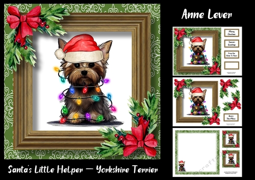 Santas Little Helper - Yorkshire Terrier