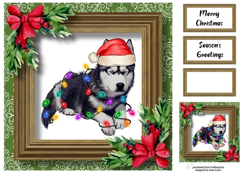 Santas Little Helper - Husky 8x8