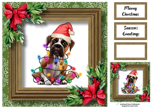 Santas Little Helper - Boxer 8x8