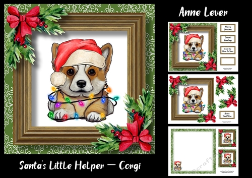 Santas Little Helper - Corgi