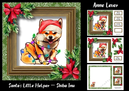 Santas Little Helper - Shiba Inu