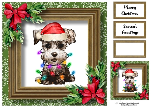 Santas Little Helper - Havanese 8x8